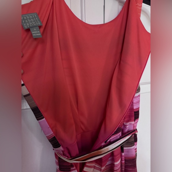 Rabbit Rabbit Rabbit Red Orange Sleeveless Sundress-NWT - Picture 7 of 9